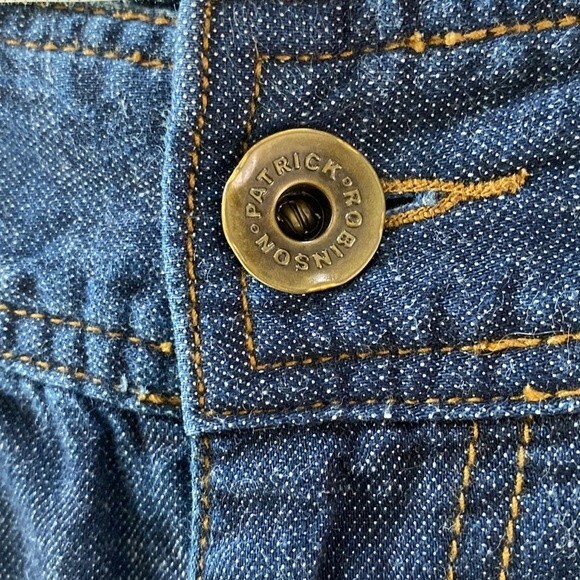 Patrick Robinson for Target Wide Leg Denim Cargo Distressed Jeans Dark Wash - Picture 11 of 16